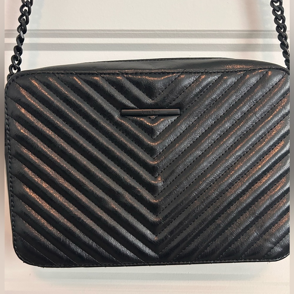 Black Quilted Crossbody Bag